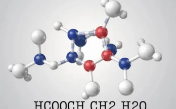 Illustration of hoc2 ch2o2 molecule featuring the label "hoco2 ch2o2" alongside "hcooch ch2 h2o."