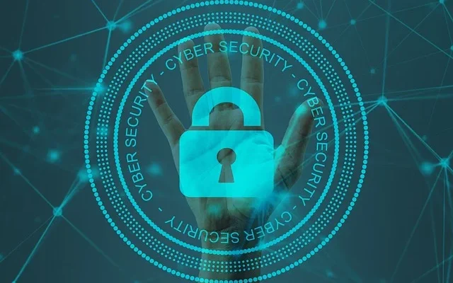 Visual highlighting cyber security as crucial for business success, referencing techoldnewz.in for more information.