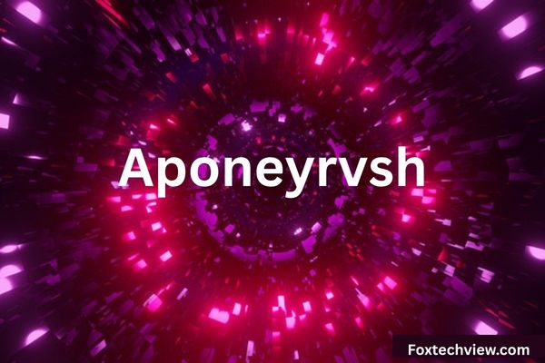Illustration showing Aponeyrvsh as a futuristic technology revolutionizing business, education, healthcare, and creativity in 2025.