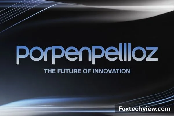 Abstract representation of innovation, featuring futuristic elements and the word "Porpenpelloz" prominently displayed.