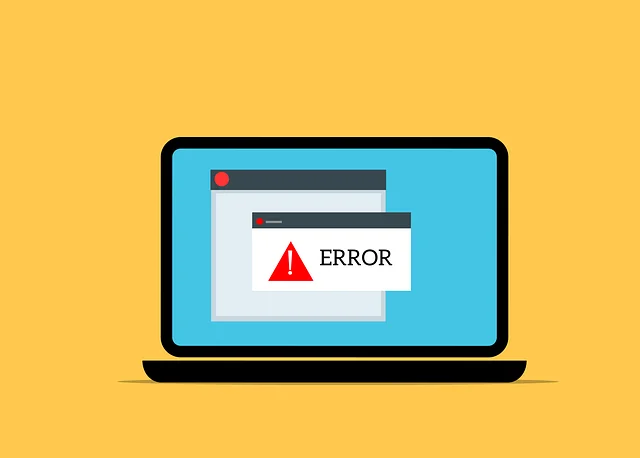 Screenshot showing winobit3.4 software error​ message on screen